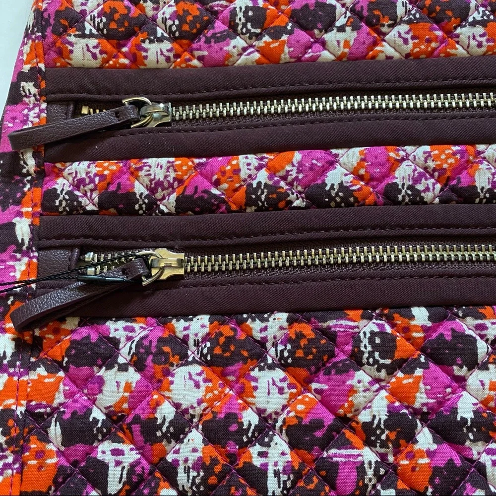Vera Bradley iconic triple zip hipster